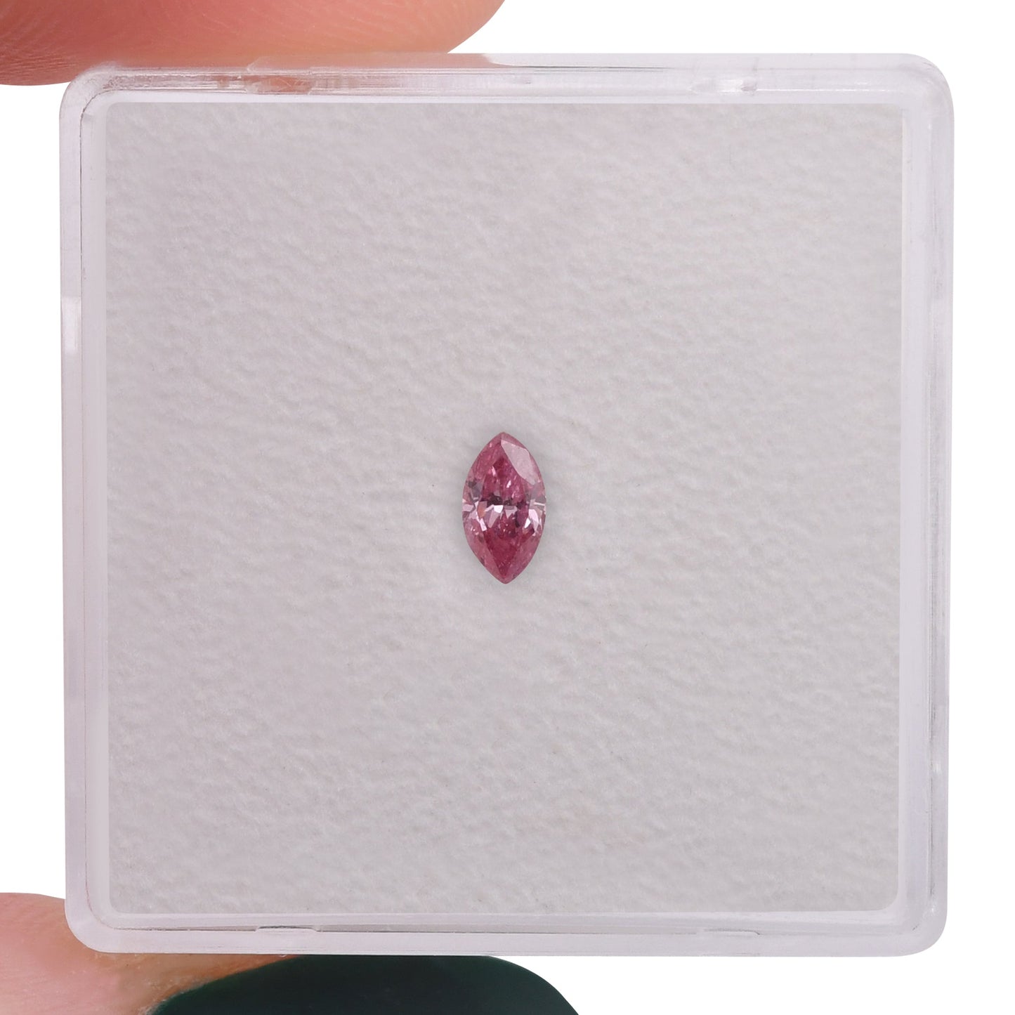 0,14 Karat Fancy Intense Purplish Pink Marquise-Diamant (I2) GIA