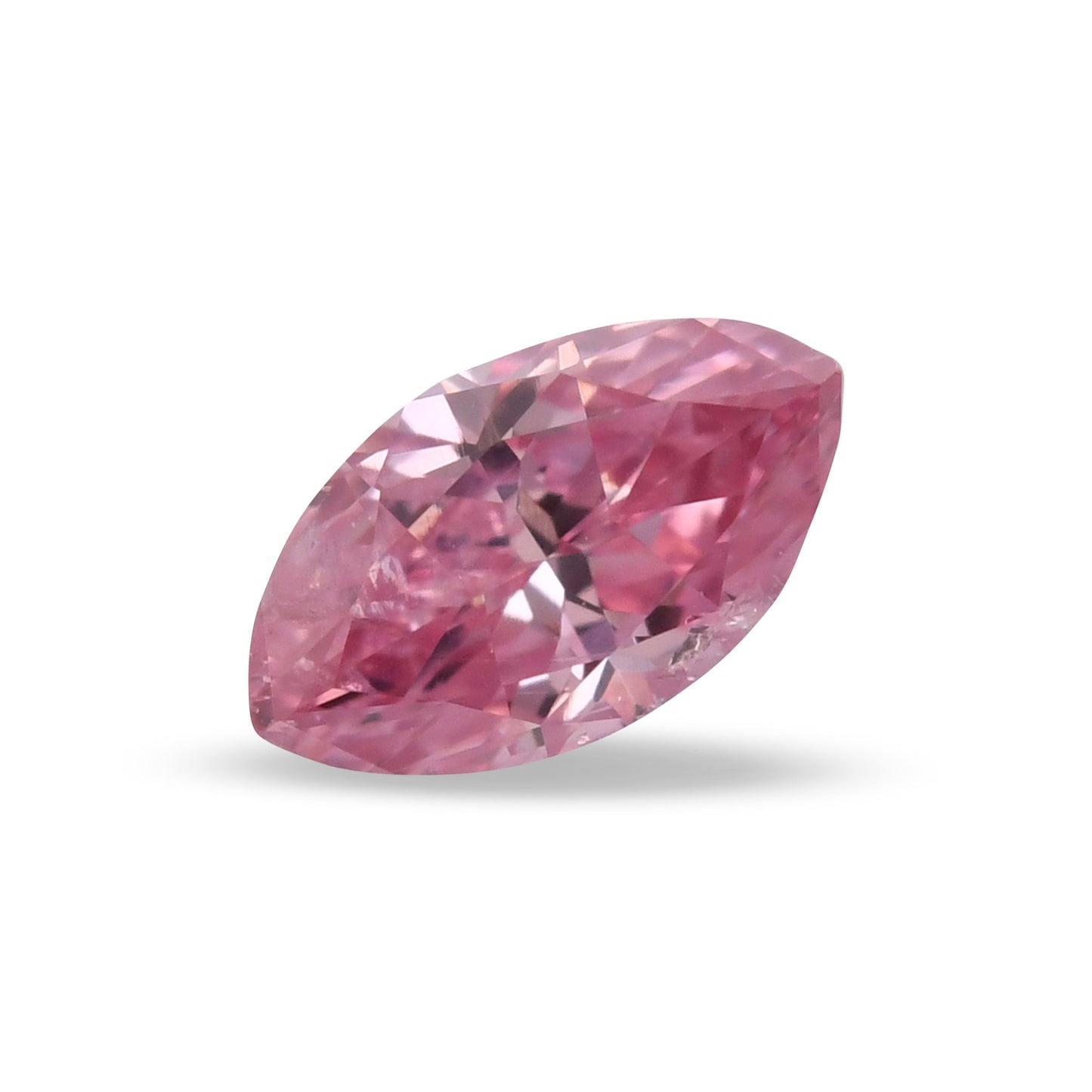 0,14 Karat Fancy Intense Purplish Pink Marquise-Diamant (I2) GIA