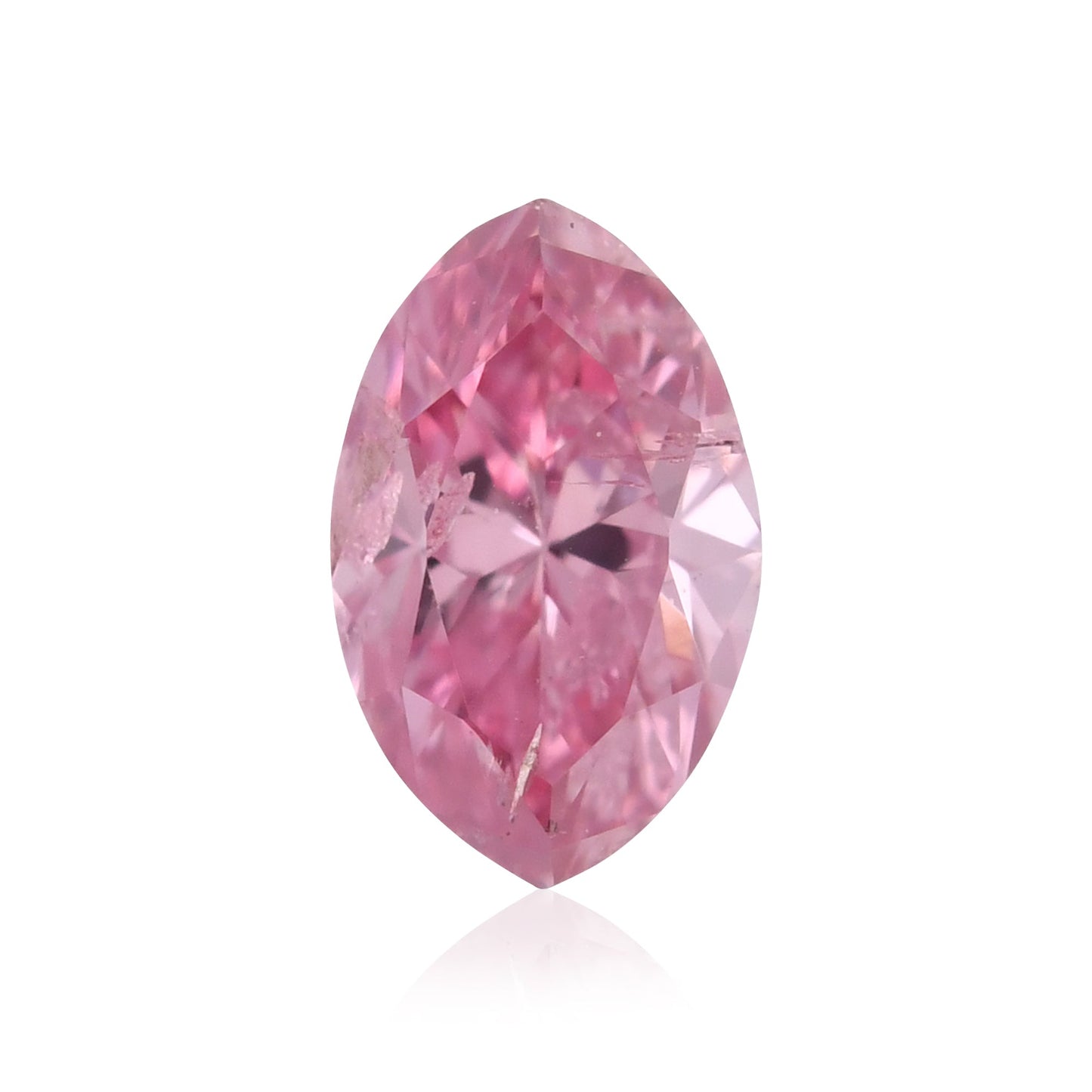 0,15 Karat Fancy Intense Purplish Pink Marquise-Diamant (I2) GIA