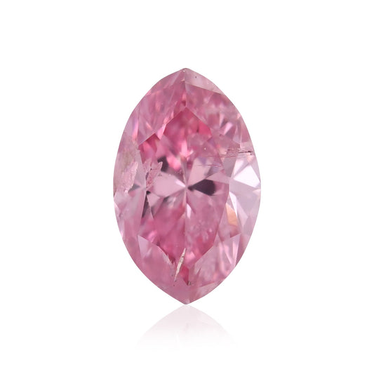 0,15 Karat Fancy Intense Purplish Pink Marquise-Diamant (I2) GIA