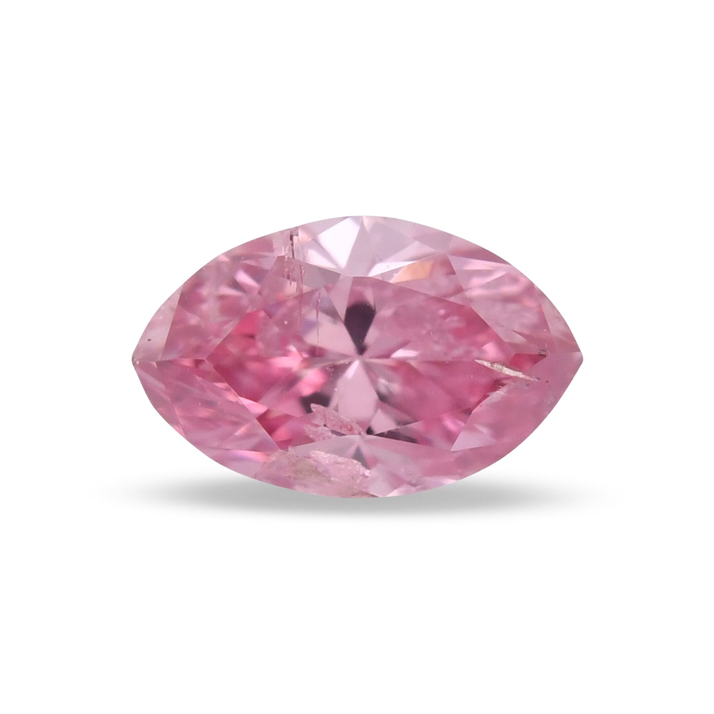 0,15 Karat Fancy Intense Purplish Pink Marquise-Diamant (I2) GIA