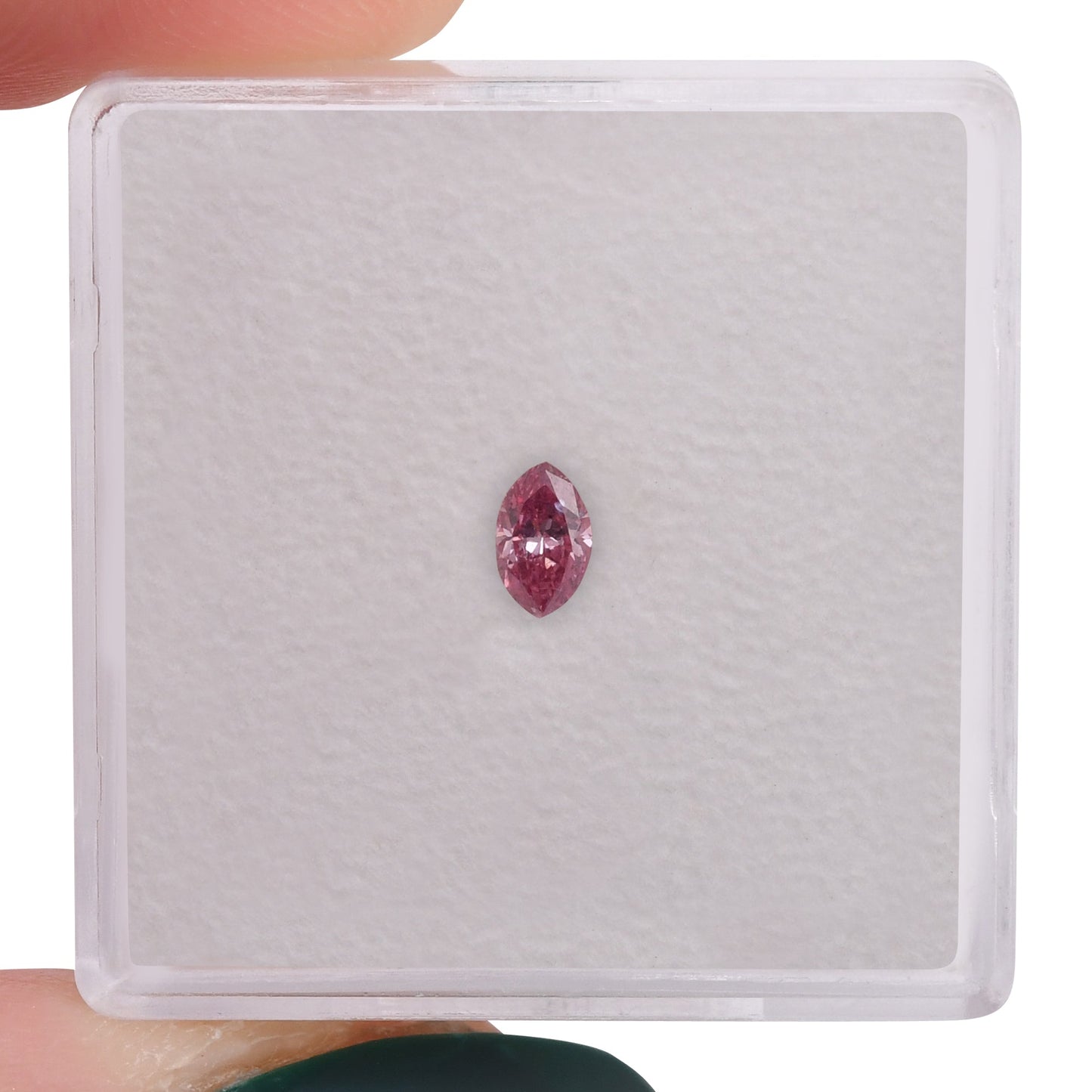 0,15 Karat Fancy Intense Purplish Pink Marquise-Diamant (I2) GIA
