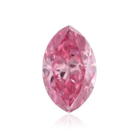 0,15 Karat Fancy Intense Purplish Pink Marquise-Diamant (I2) GIA
