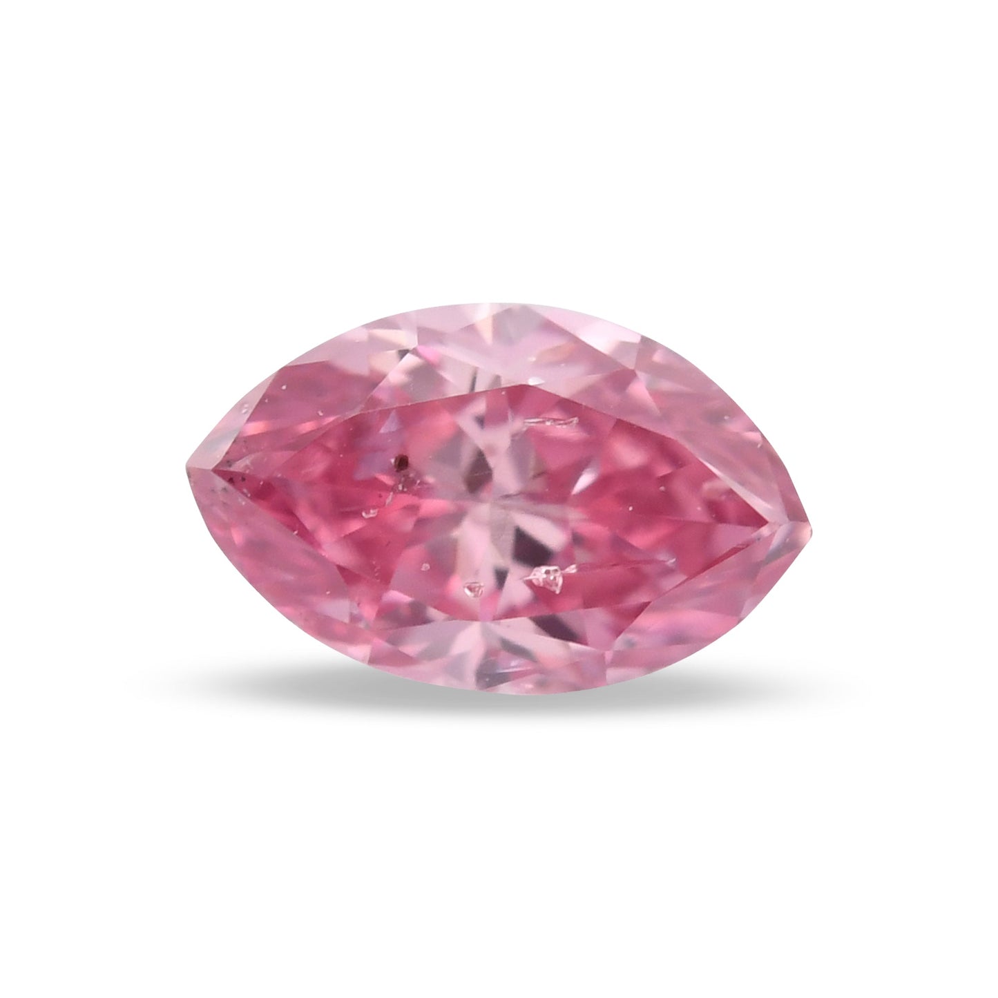 0,15 Karat Fancy Intense Purplish Pink Marquise-Diamant (I2) GIA
