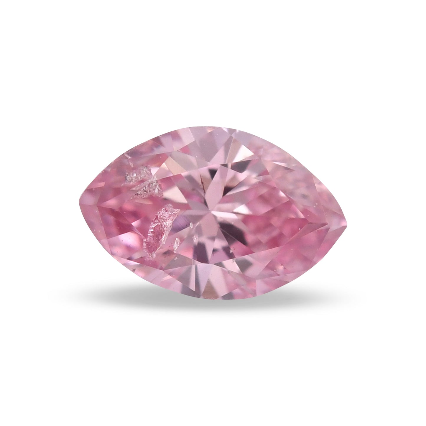 0,16 Karat Fancy Intense Purplish Pink Marquise-Diamant (I2) GIA