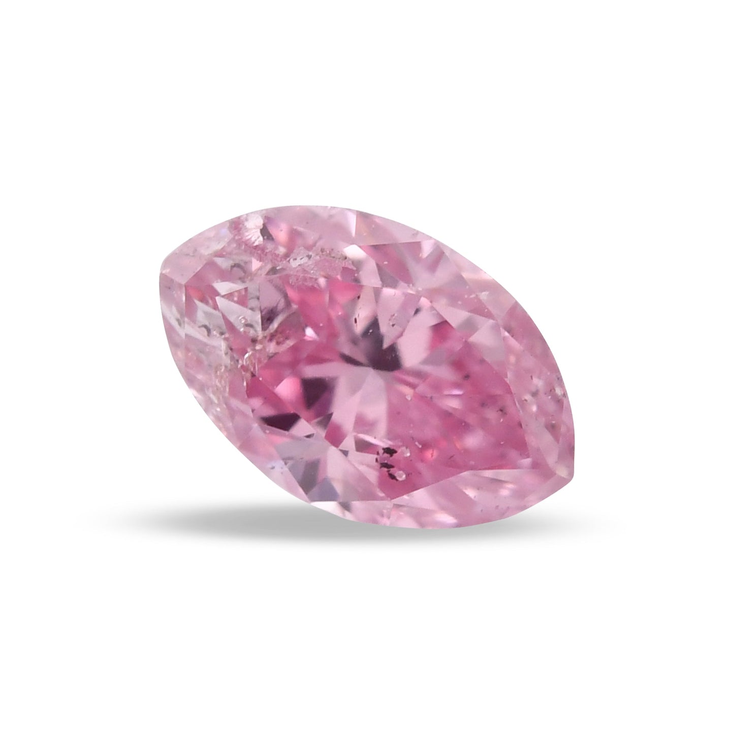 0,17 Karat Fancy Intense Purplish Pink Marquise-Diamant (I2) GIA