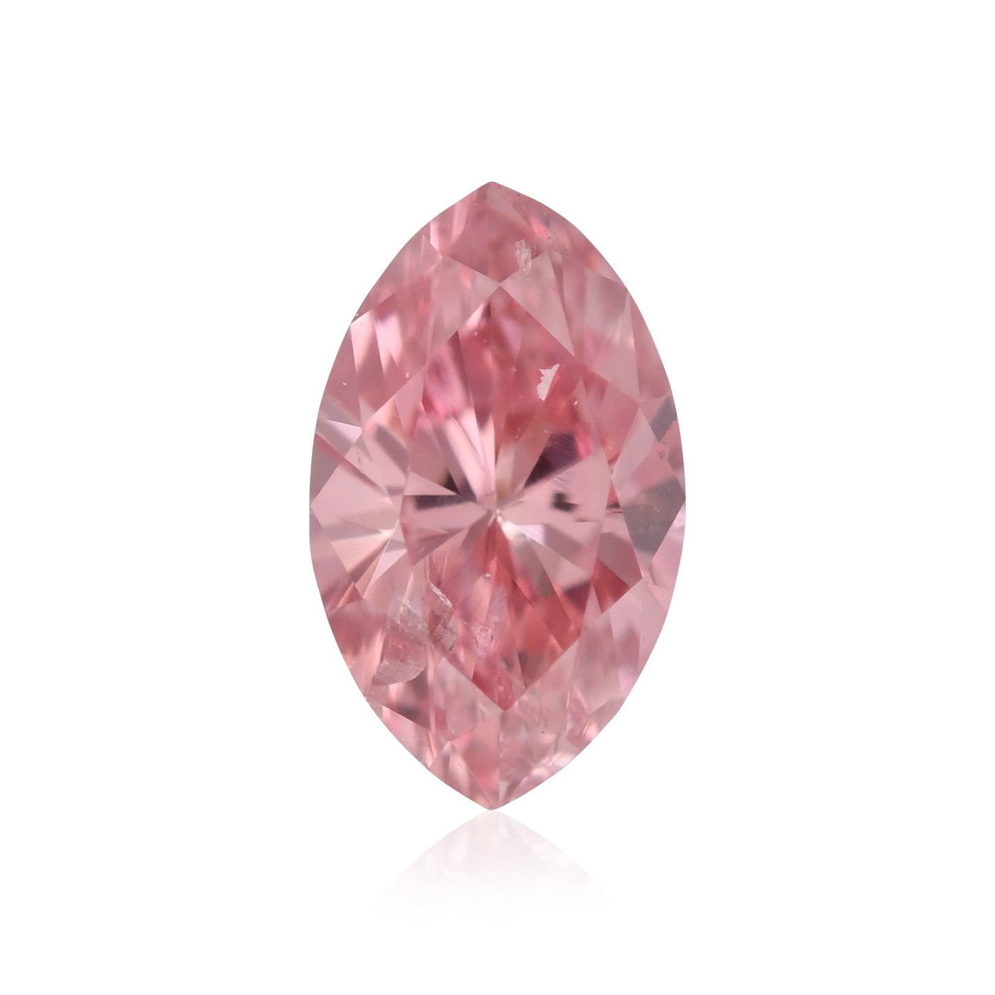 0,18 Karat Fancy Intense Pink Marquise-Diamant (I2) GIA