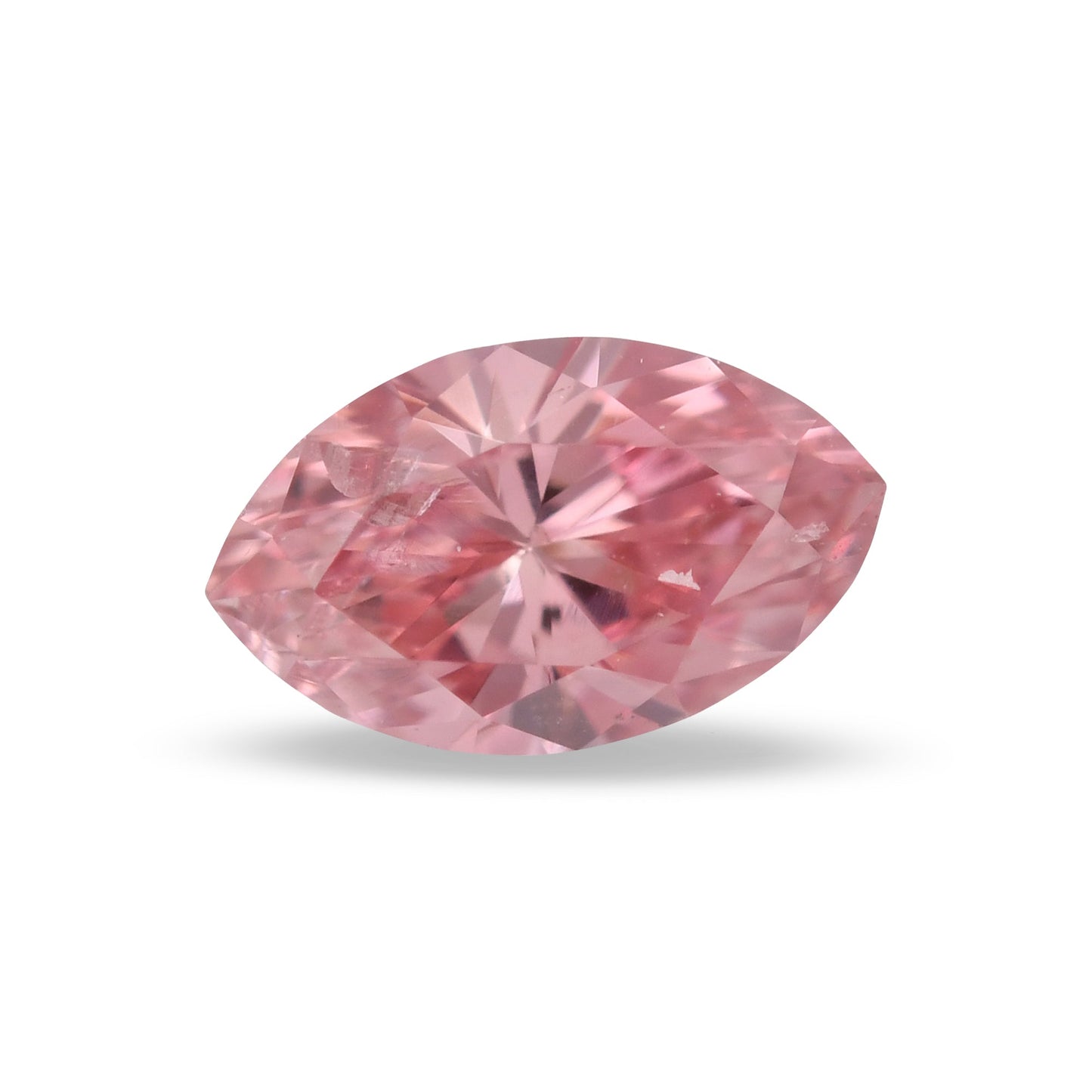 0,18 Karat Fancy Intense Pink Marquise-Diamant (I2) GIA