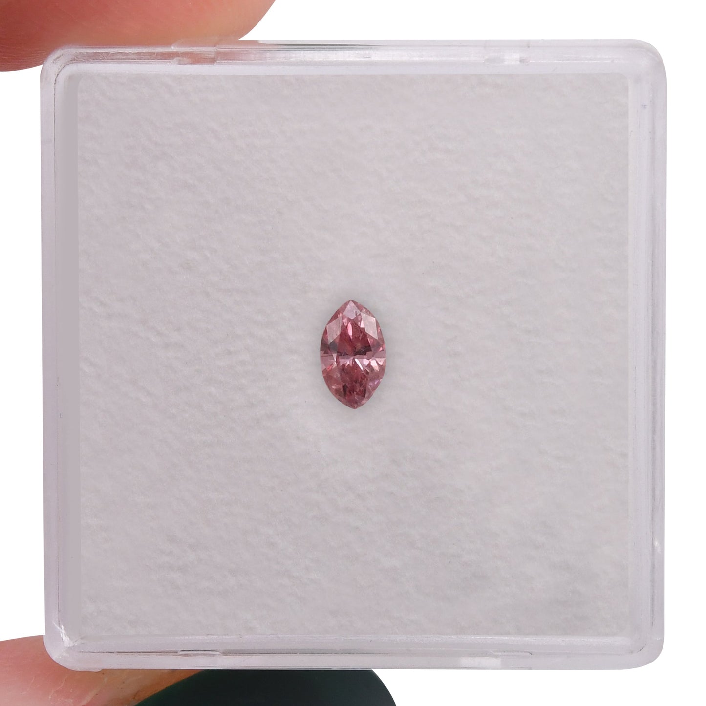 0,18 Karat Fancy Intense Pink Marquise-Diamant (I2) GIA