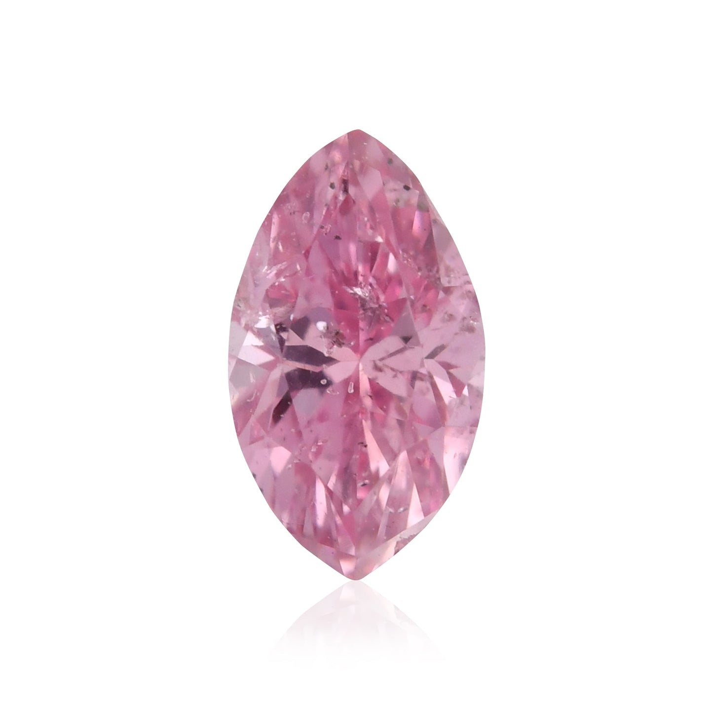 0,19 Karat Fancy Intense Purplish Pink Marquise-Diamant (I2) GIA