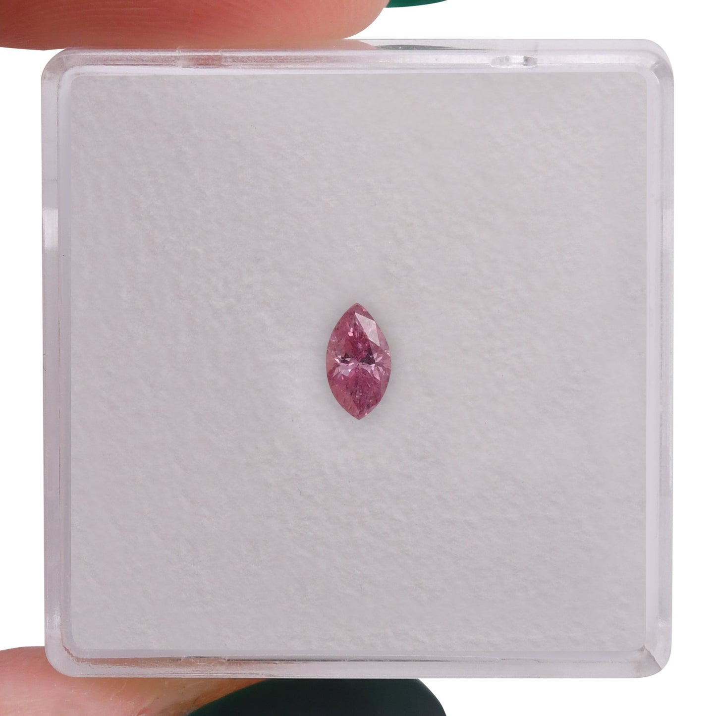 0,19 Karat Fancy Intense Purplish Pink Marquise-Diamant (I2) GIA
