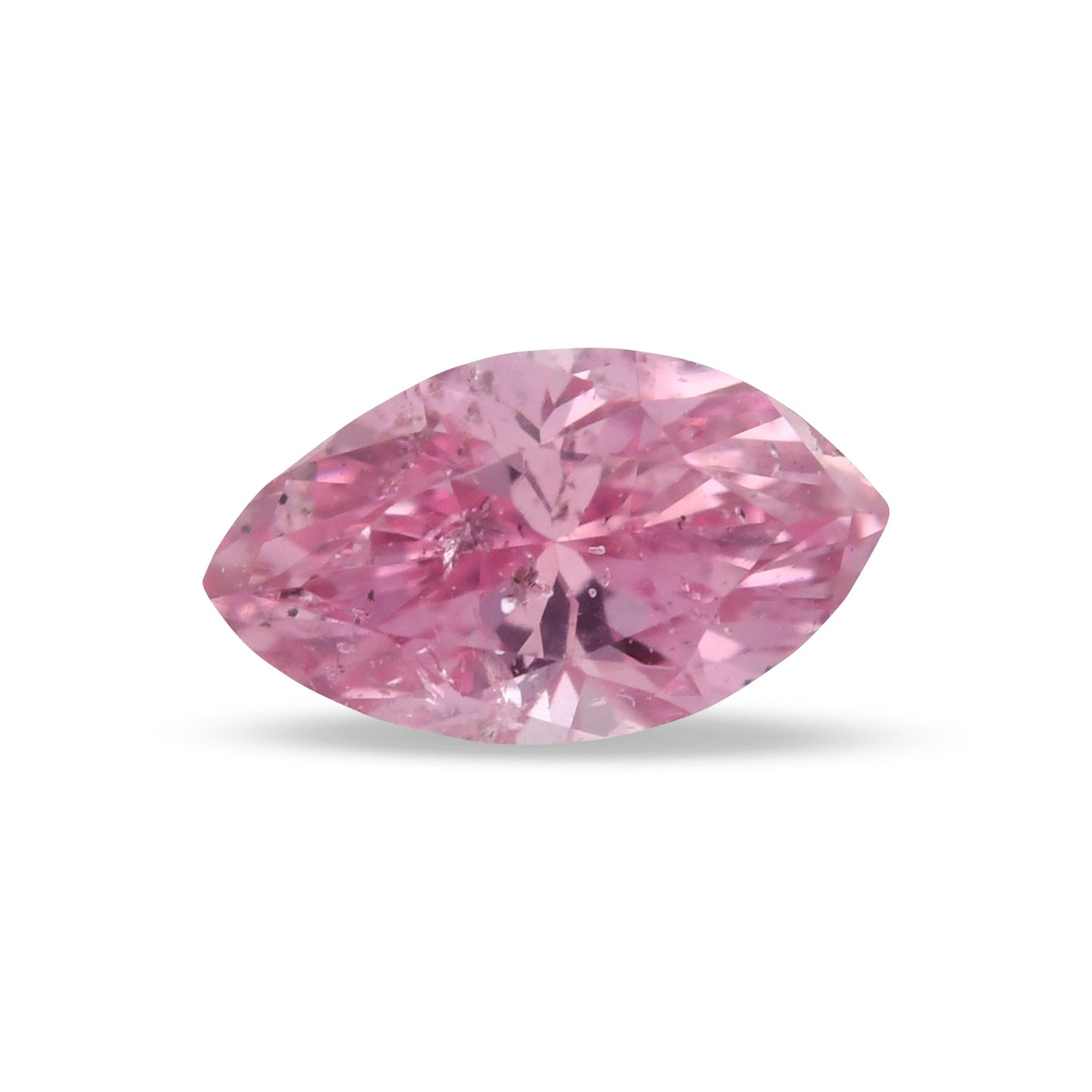 0,19 Karat Fancy Intense Purplish Pink Marquise-Diamant (I2) GIA