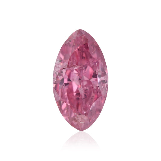 0,19 Karat Fancy Intense Purplish Pink Marquise-Diamant (I2) GIA