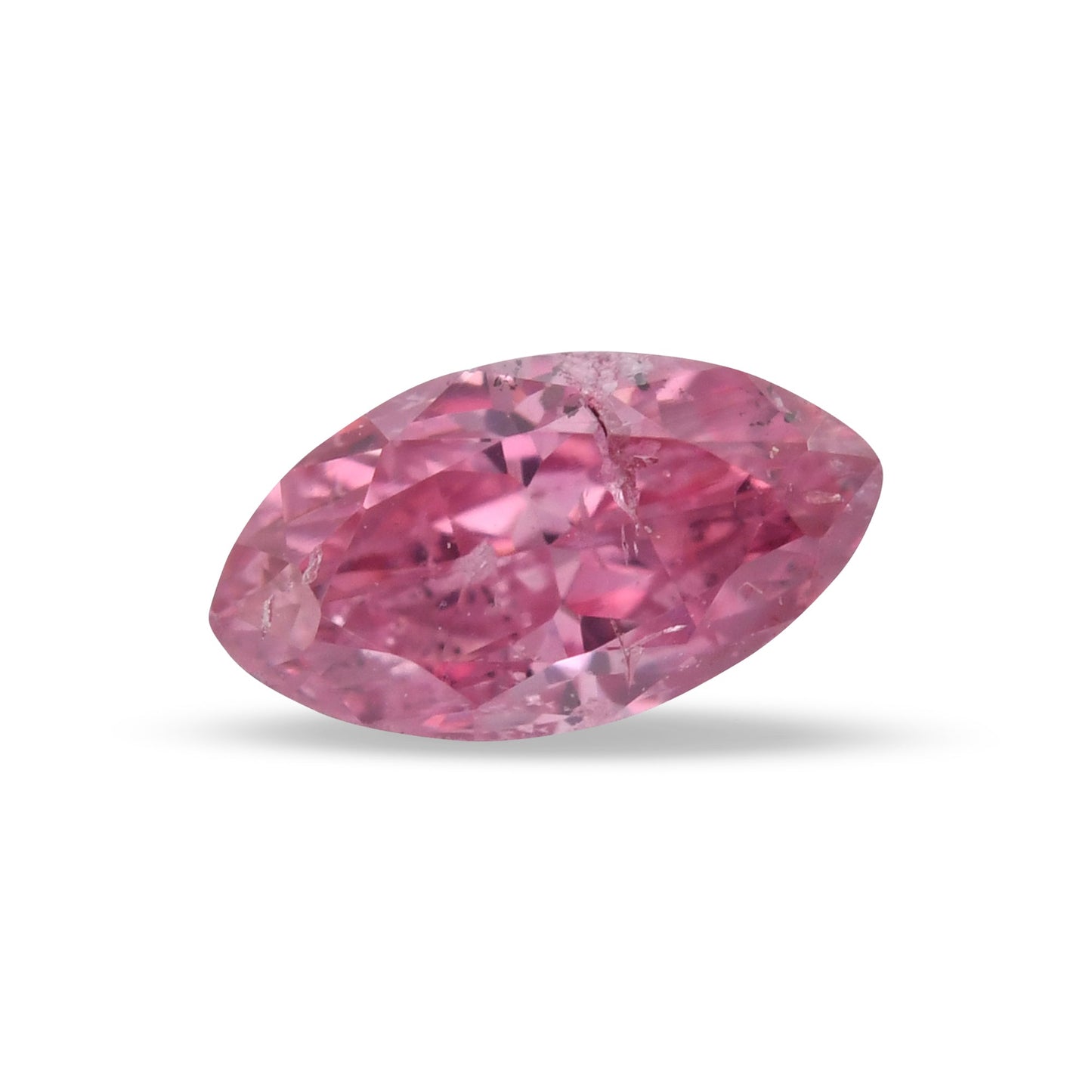 0,19 Karat Fancy Intense Purplish Pink Marquise-Diamant (I2) GIA