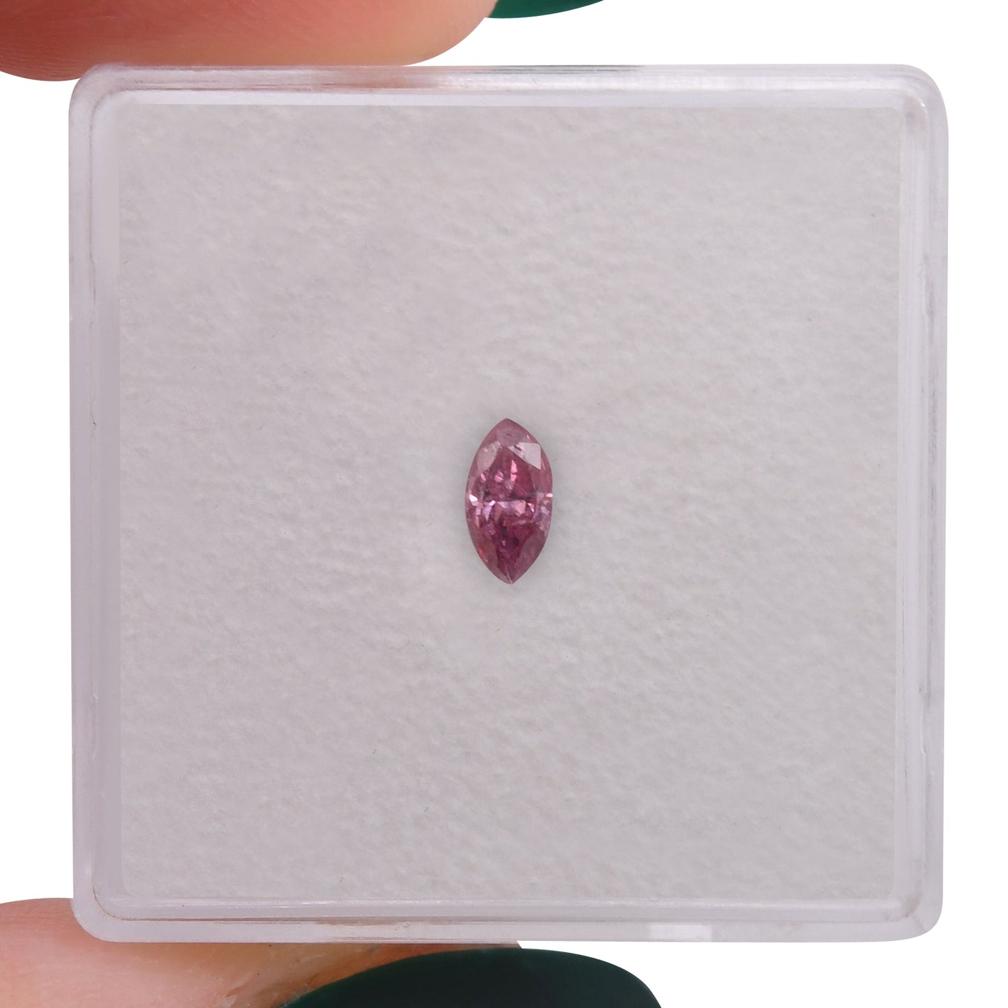 0,19 Karat Fancy Intense Purplish Pink Marquise-Diamant (I2) GIA