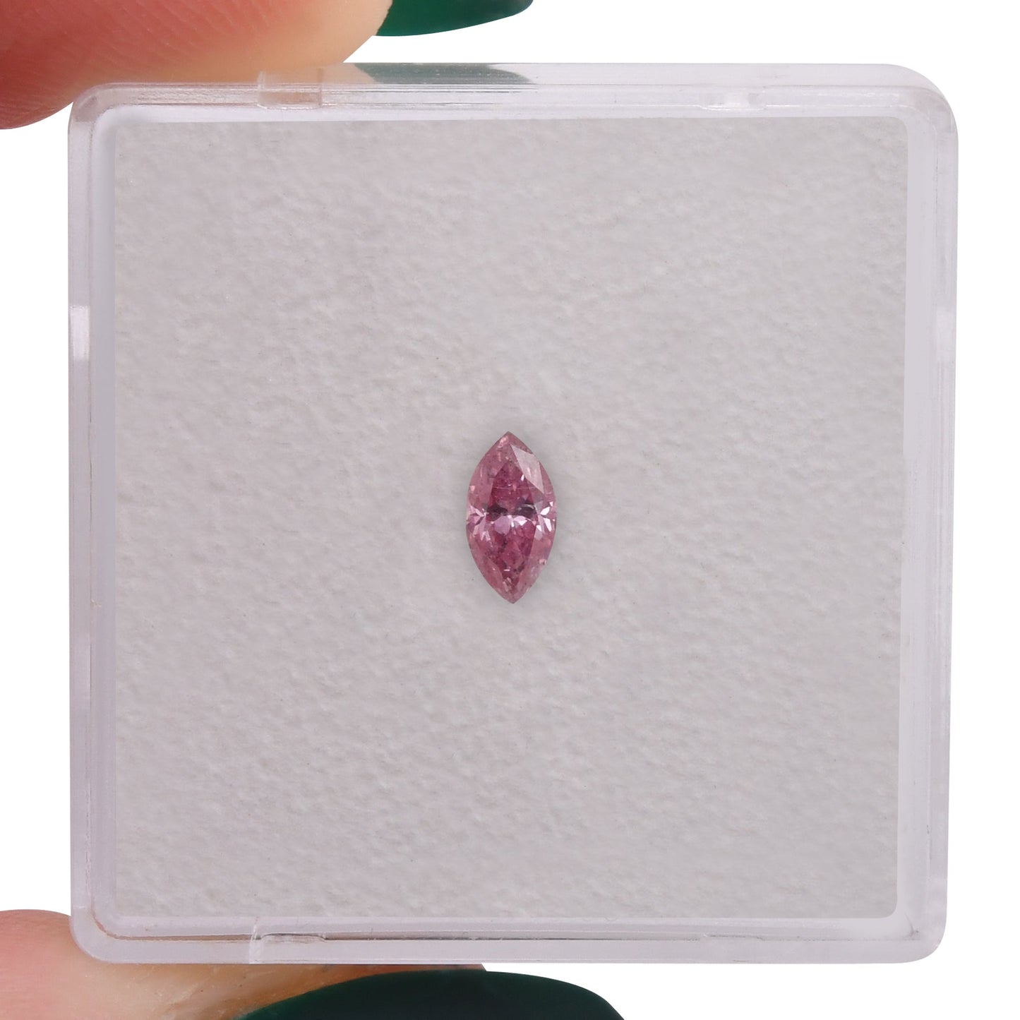 0,20 Karat Fancy Intense Purplish Pink Marquise-Diamant (I2) GIA