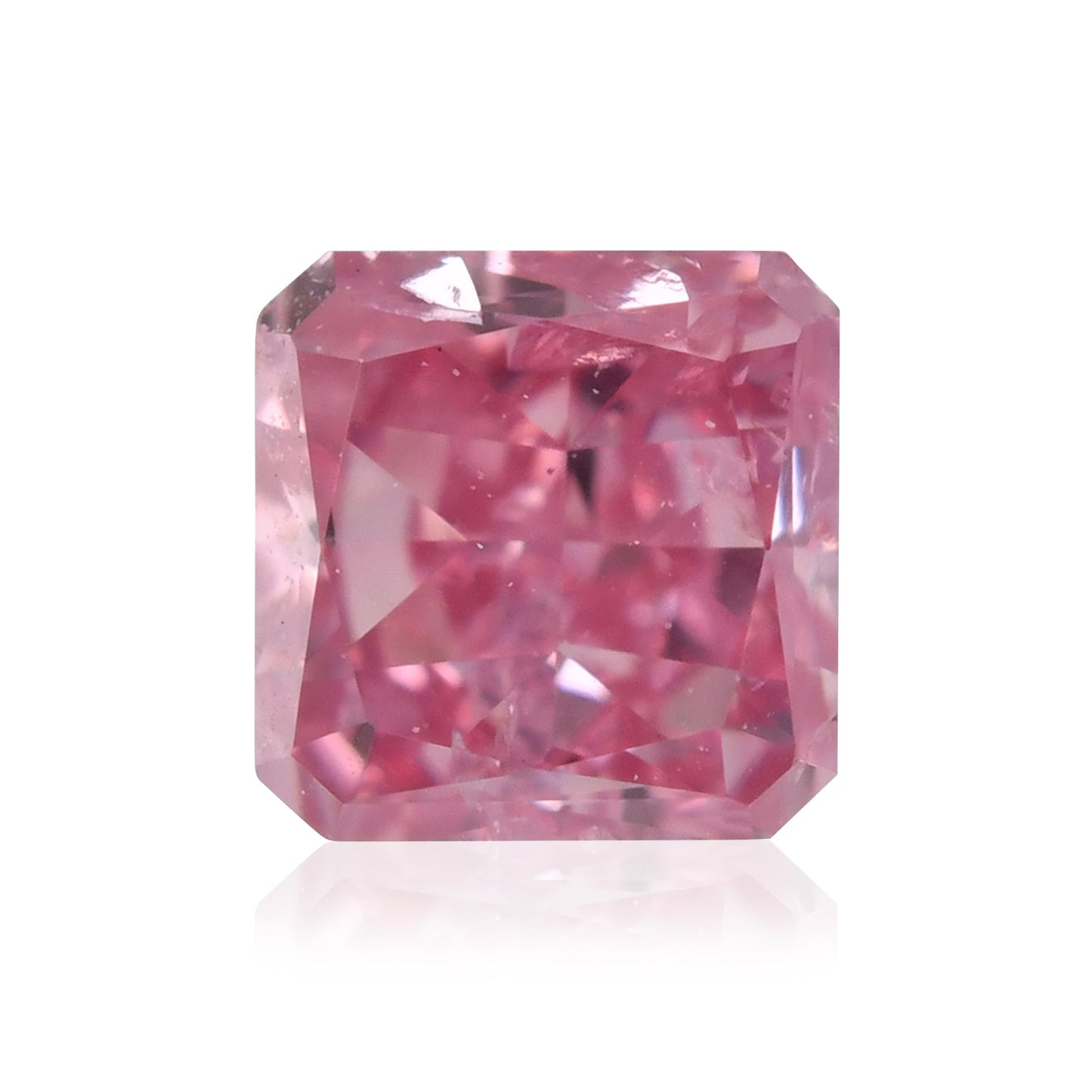 0,19 Karat Fancy Intense Purplish Pink Radiant (I2) GIA