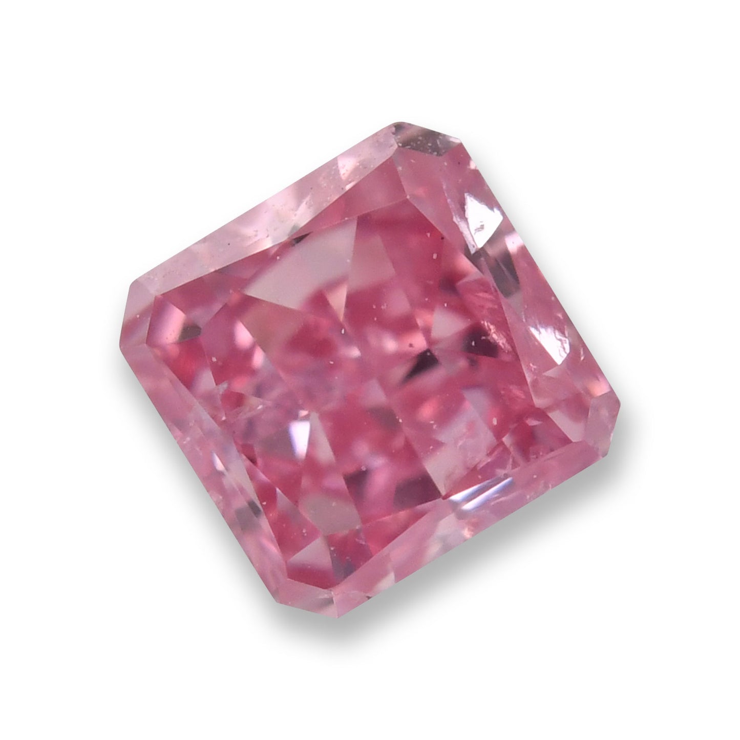 0,19 Karat Fancy Intense Purplish Pink Radiant (I2) GIA