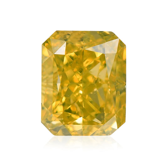 0,70 Karat Fancy Deep Yellow Radiant Diamant SI1 GIA