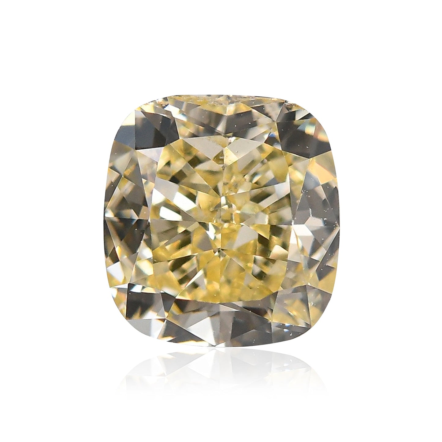 1,03 Karat Fancy Yellow Cushion Diamond VS2 GIA