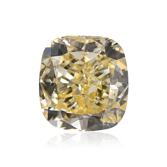 1,03 Karat Fancy Yellow Cushion Diamond VS2 GIA