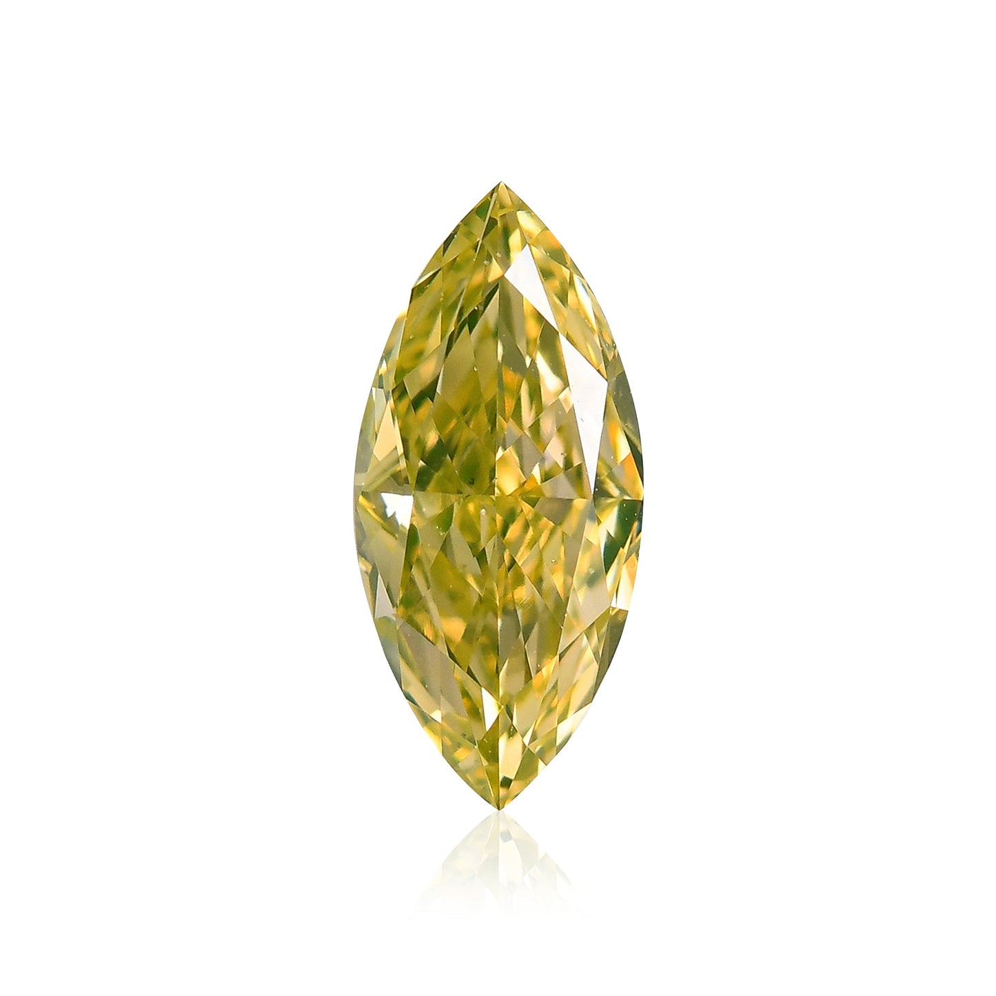 0,54 Karat Fancy Intense Yellow Marquise-Diamant VS2 GIA