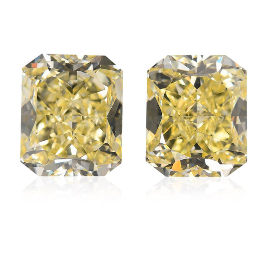 6,27 Karat Fancy Yellow Radiant Diamanten IF