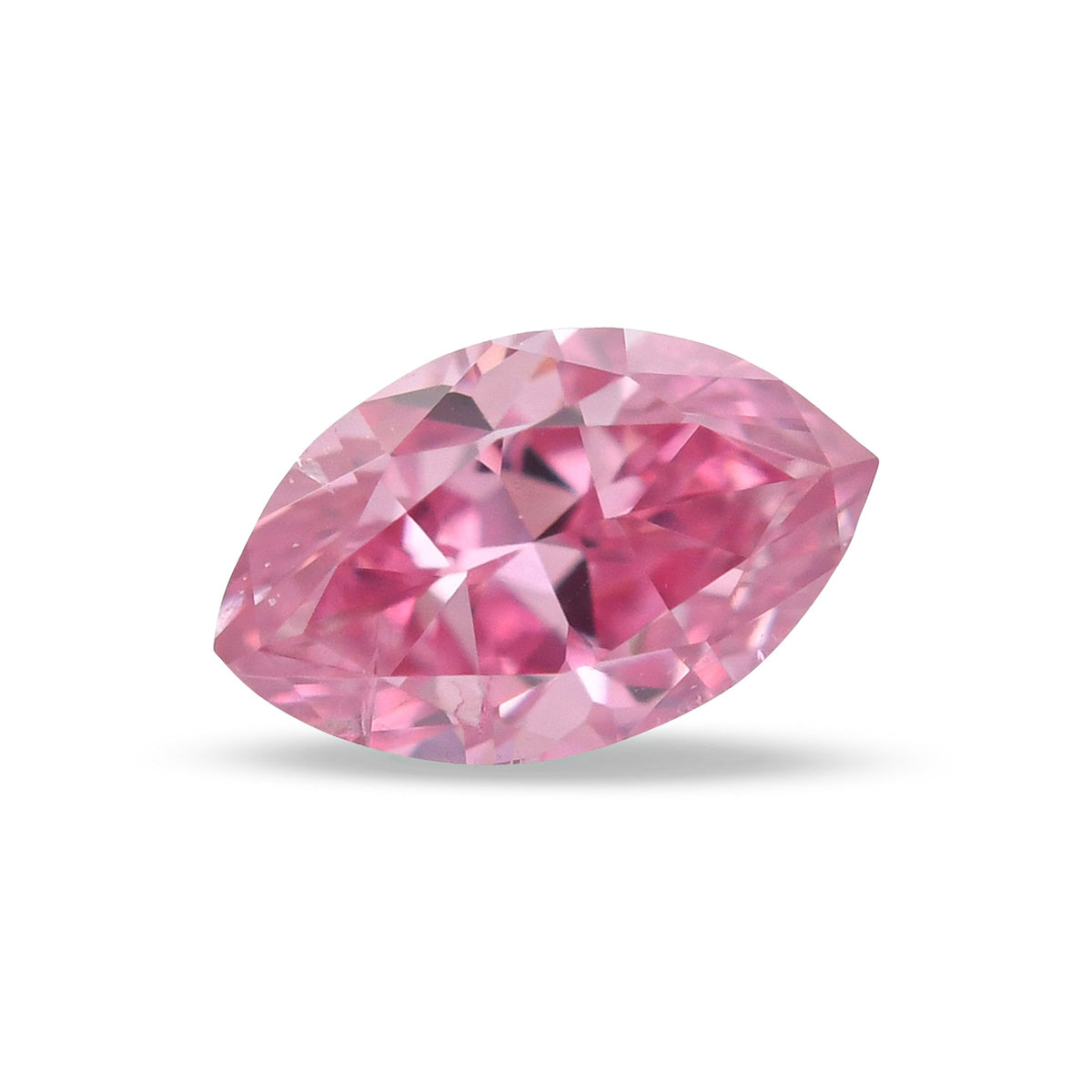 0,10 Karat Fancy Vivid Purplish Pink Marquise-Diamant (SI2) GIA