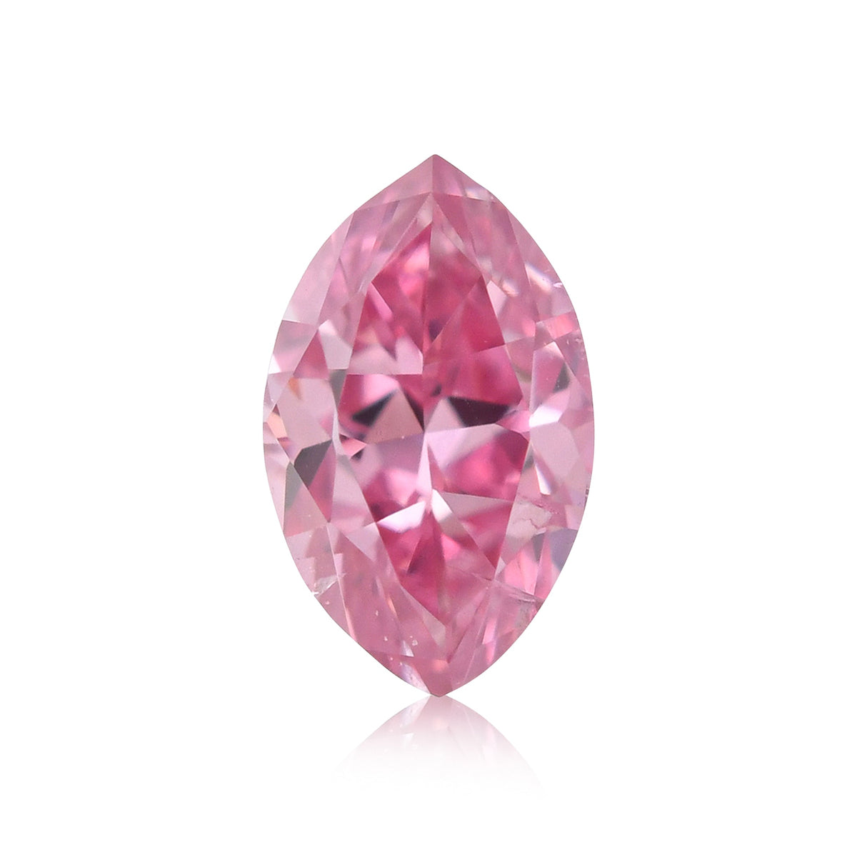 0,10 Karat Fancy Vivid Purplish Pink Marquise-Diamant (SI2) GIA