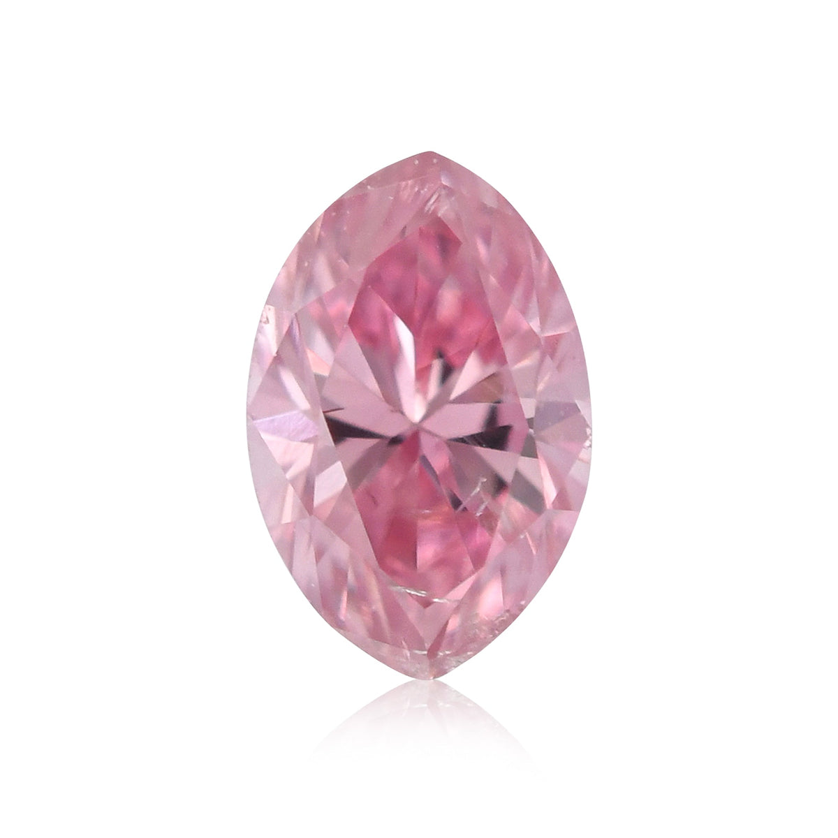 0,12 Karat Fancy Intense Purplish Pink Marquise-Diamant (SI2) GIA