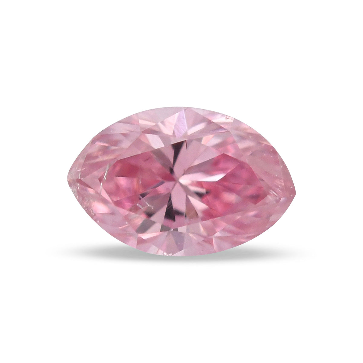 0,12 Karat Fancy Intense Purplish Pink Marquise-Diamant (SI2) GIA