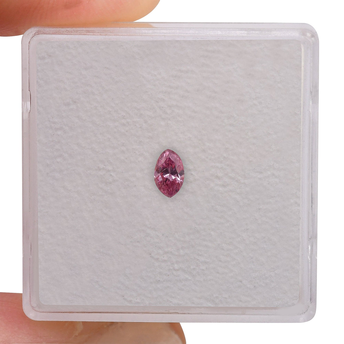 Marquise-Diamant | 0,16 ct | Fancy Vivid Purplish Pink | SI2 | GIA | Ref 567778