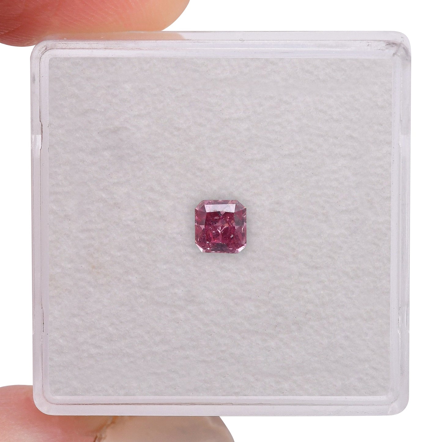 0,28 Karat Fancy Vivid Purplish Pink Radiant Argyle Diamant SI2 GIA