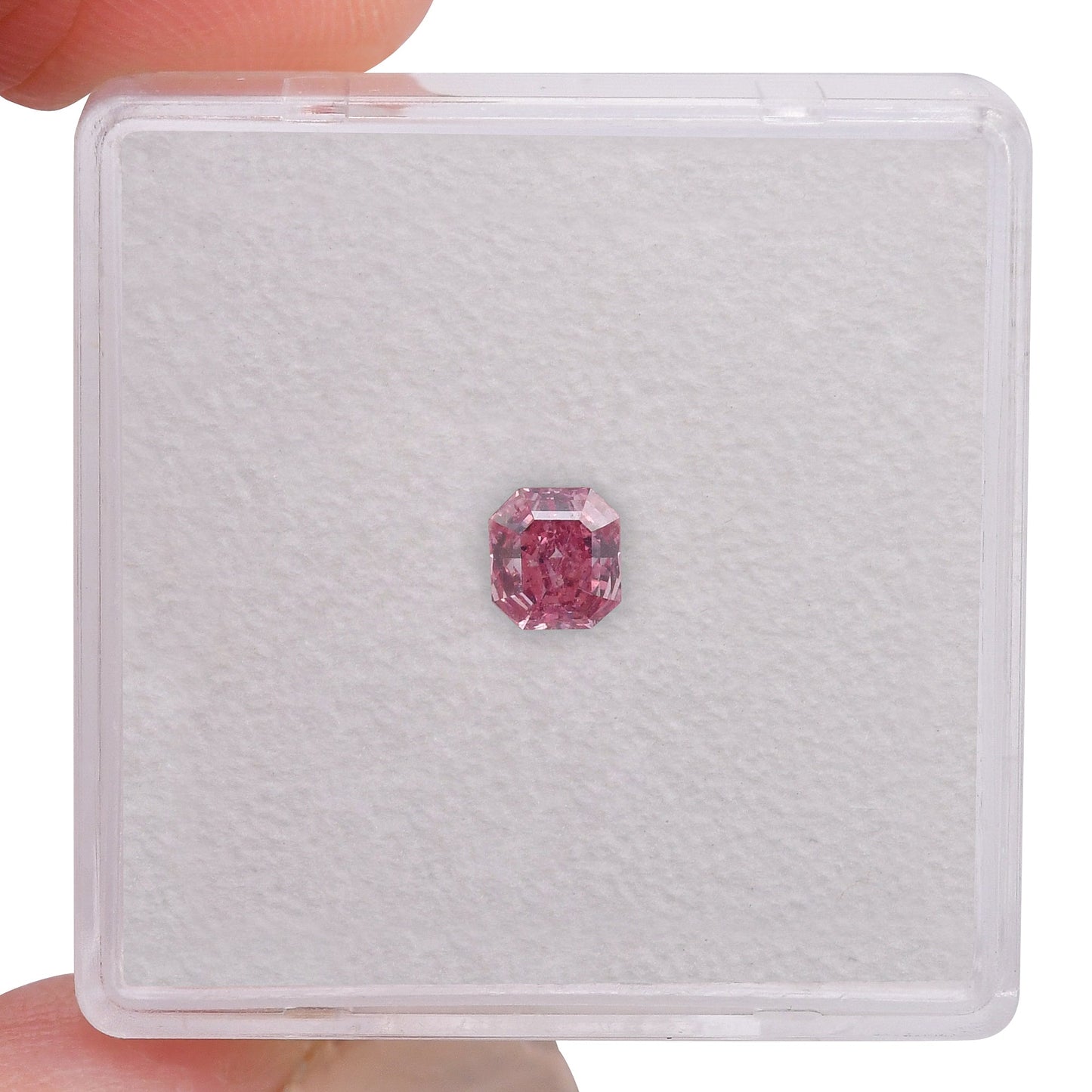 0,28 Karat Fancy Vivid Purplish Pink Radiant Argyle Diamant SI2 GIA