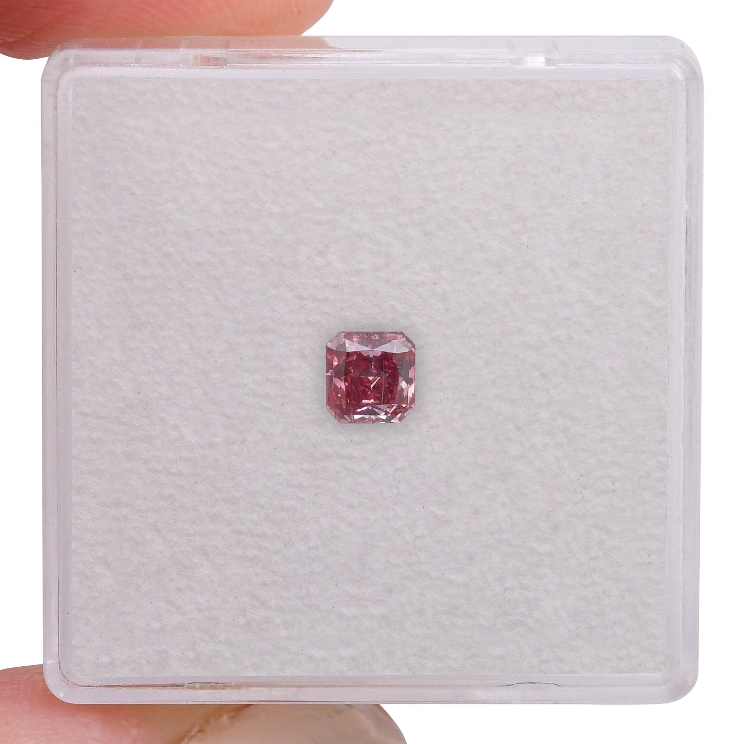 0,29 Karat Fancy Intense Pink Radiant Argyle Diamant SI2 GIA
