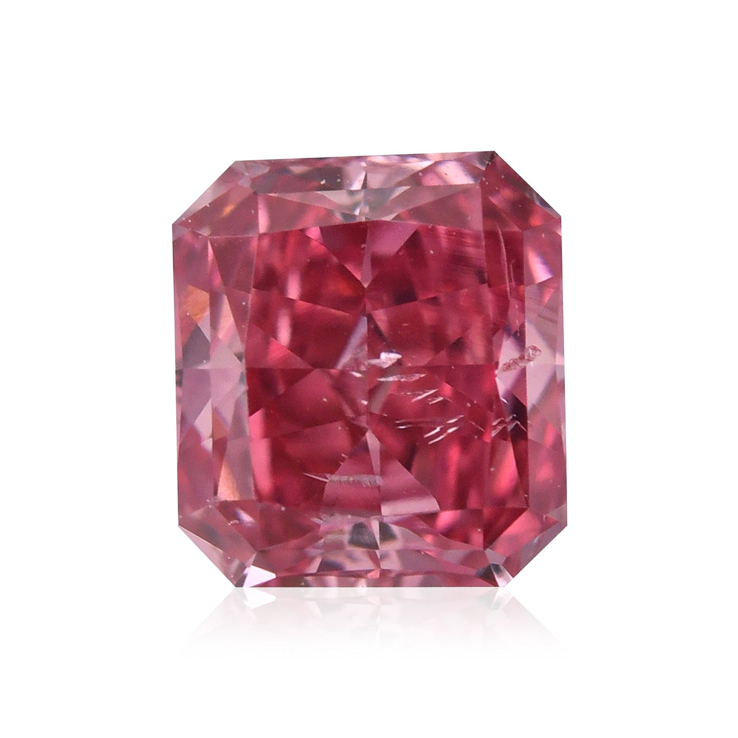 0,31 Karat Fancy Vivid Purplish Pink Radiant Argyle Diamant SI2 GIA