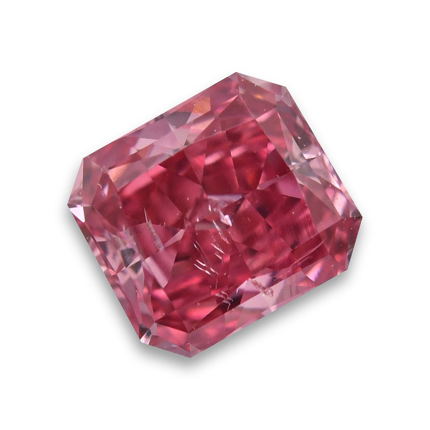 0,31 Karat Fancy Vivid Purplish Pink Radiant Argyle Diamant SI2 GIA
