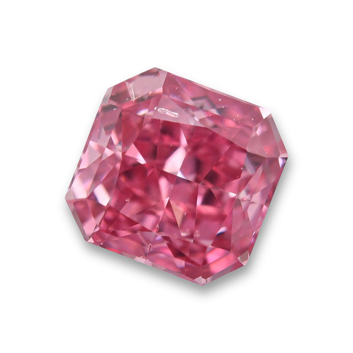 0,45 Karat Fancy Vivid Purplish Pink Radiant Argyle Diamant SI2 GIA und Argyle