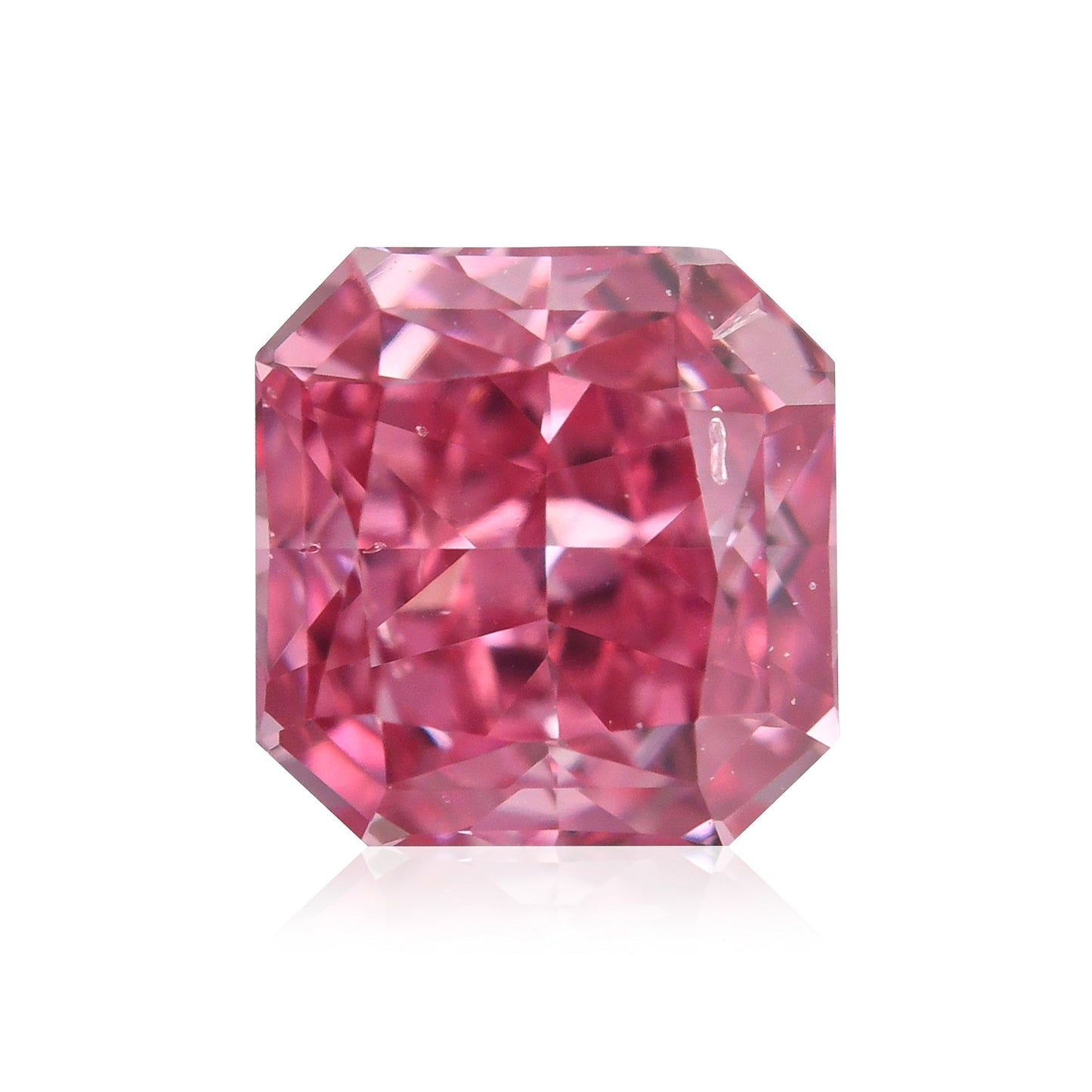 0,45 Karat Fancy Vivid Purplish Pink Radiant Argyle Diamant SI2 GIA und Argyle