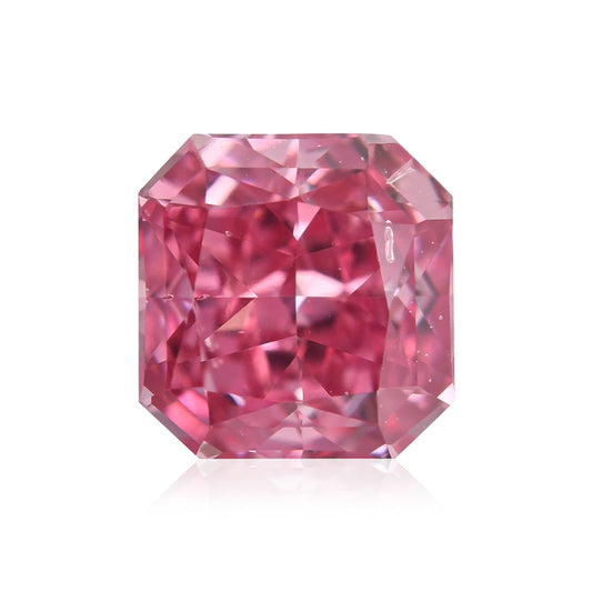 0,45 Karat Fancy Vivid Purplish Pink Radiant Argyle Diamant SI2 GIA und Argyle