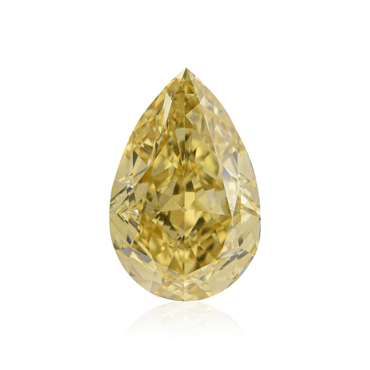2,29 Karat Fancy Brownish Yellow Birnear Diamond VVS2 GIA