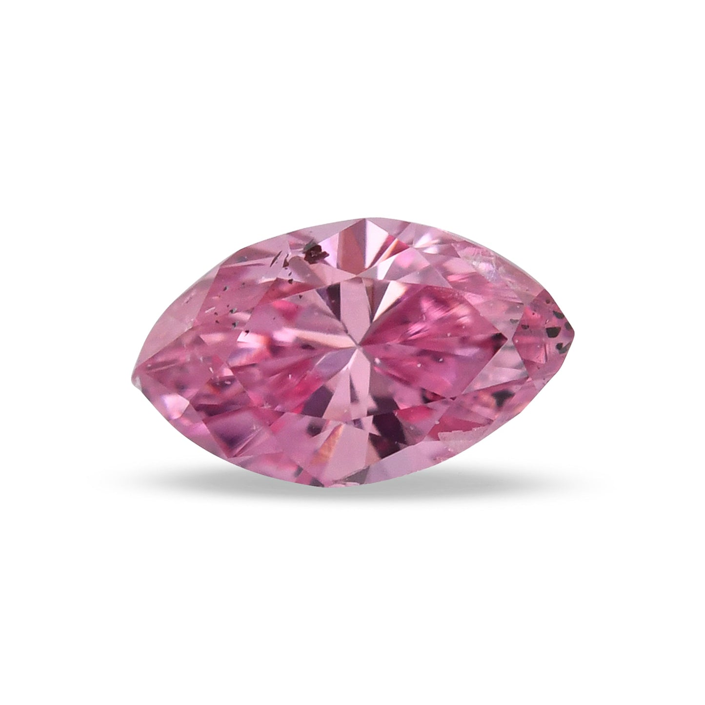 0,11 Karat Fancy Intense Purplish Pink Marquise-Diamant (I1) GIA
