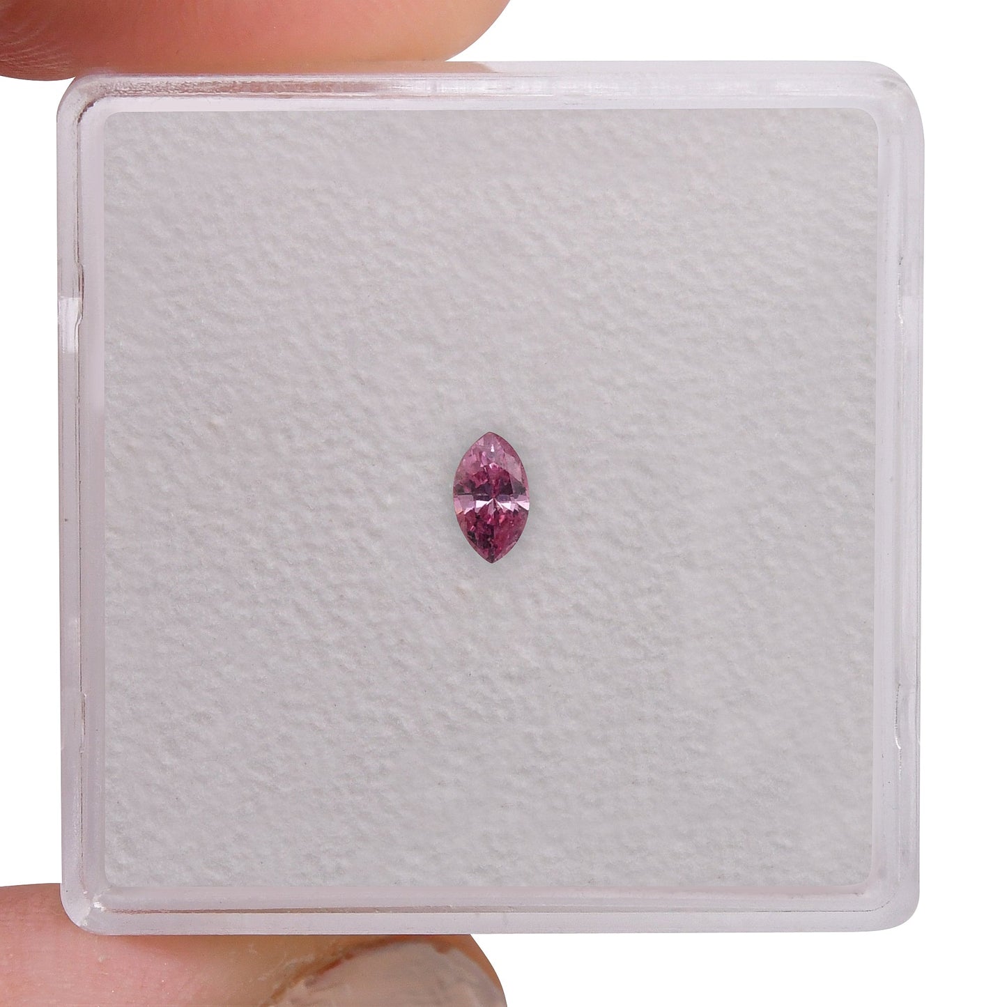 0,11 Karat Fancy Intense Purplish Pink Marquise-Diamant (I1) GIA