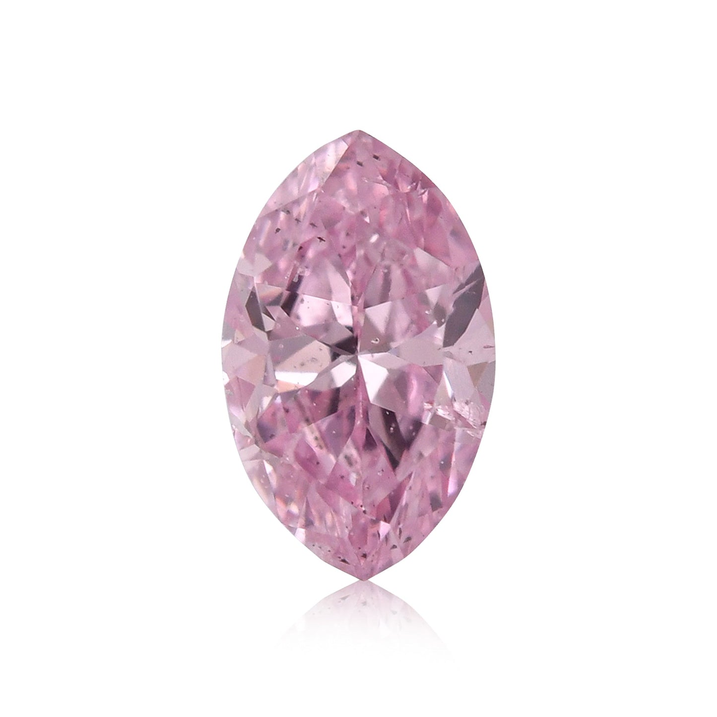 0,11 Karat Fancy Intense Purplish Pink Marquise-Diamant (I1) GIA