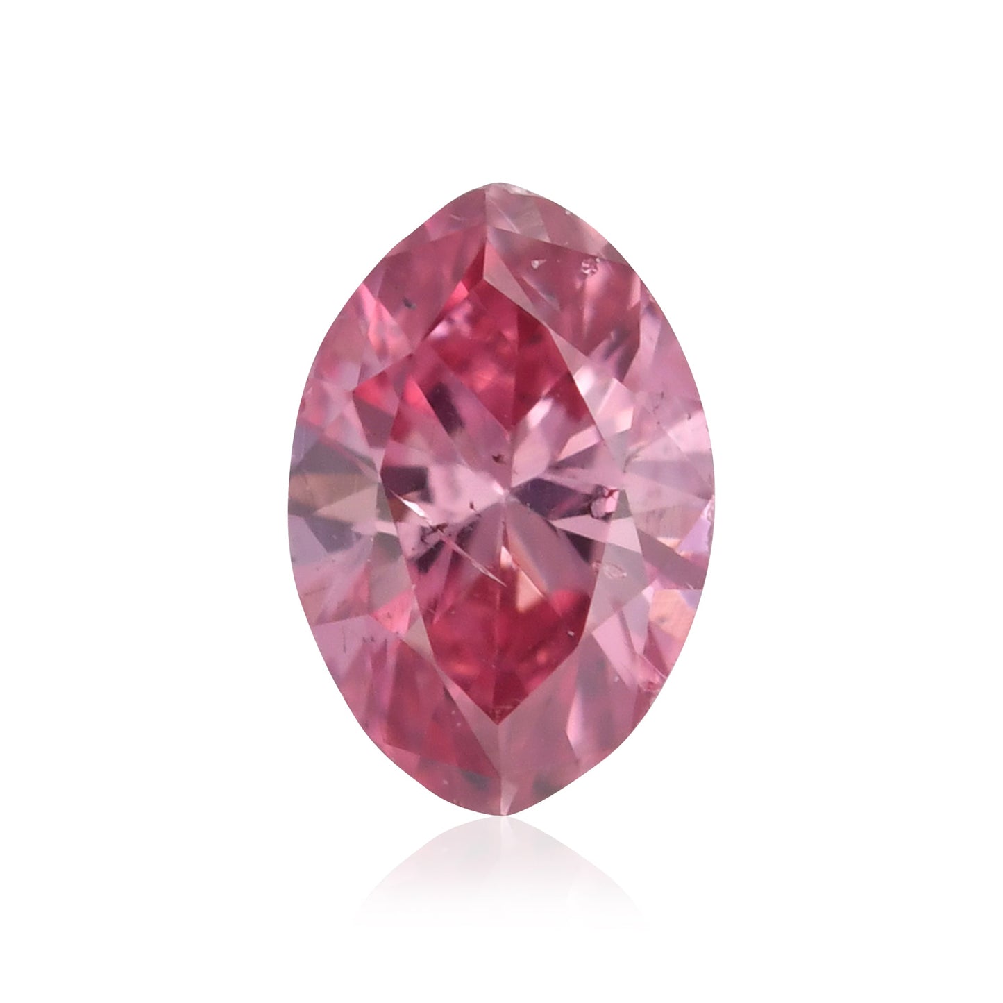 0,13 Karat Fancy Vivid Pink Marquise-Diamant (I1) GIA