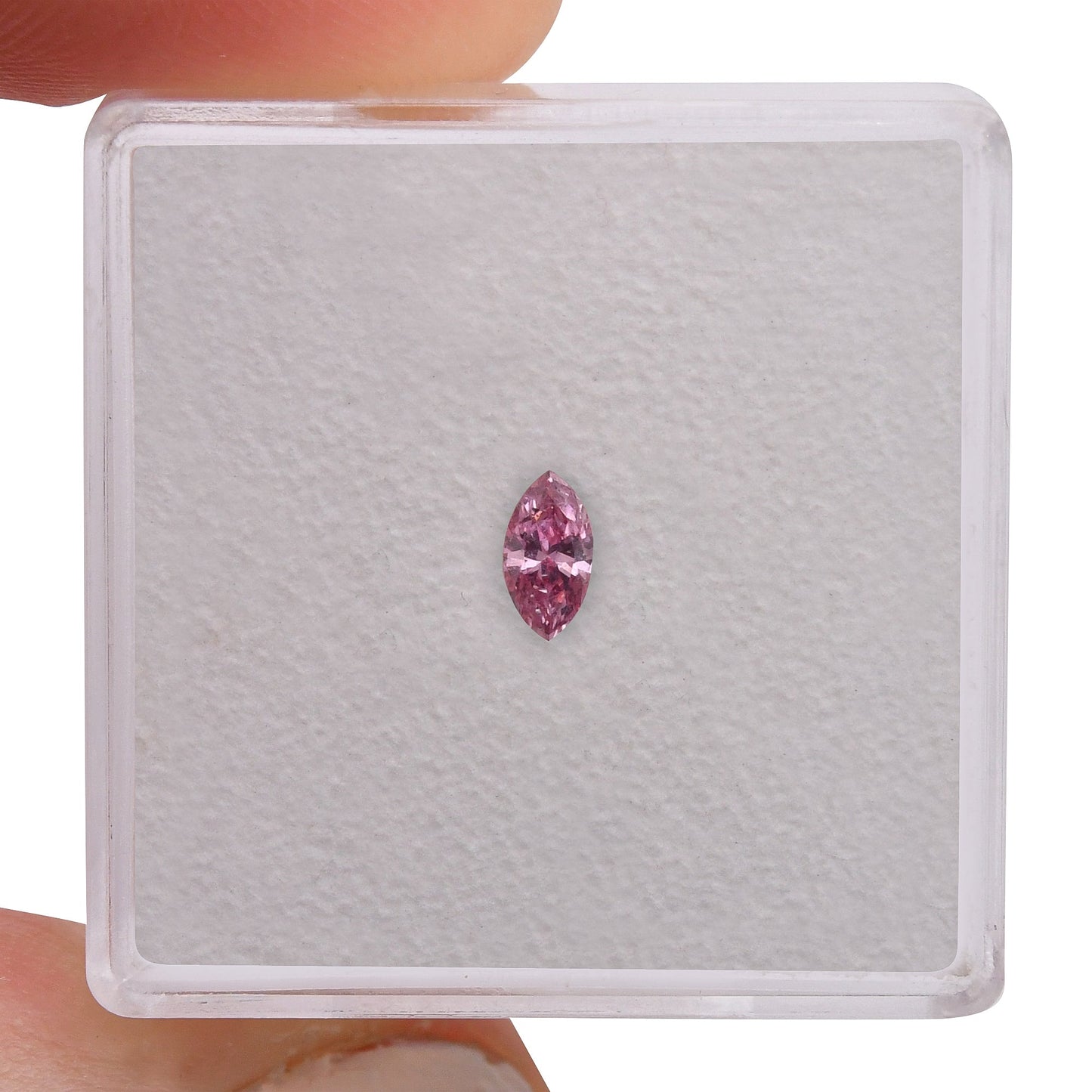 0,14 Karat Fancy Intense Purplish Pink Marquise-Diamant (I1) GIA