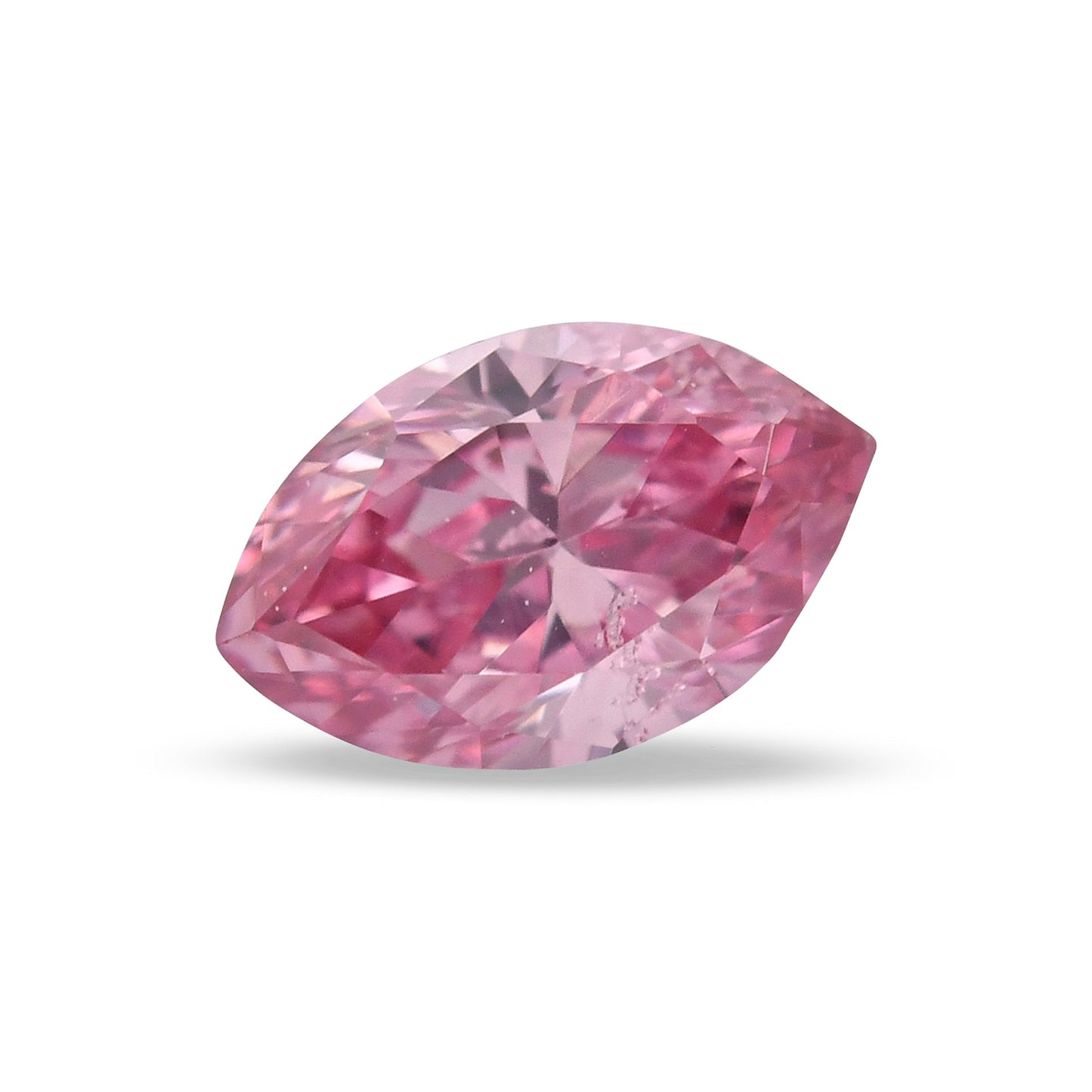 0,15 Karat Fancy Vivid Purplish Pink Marquise-Diamant I1 GIA