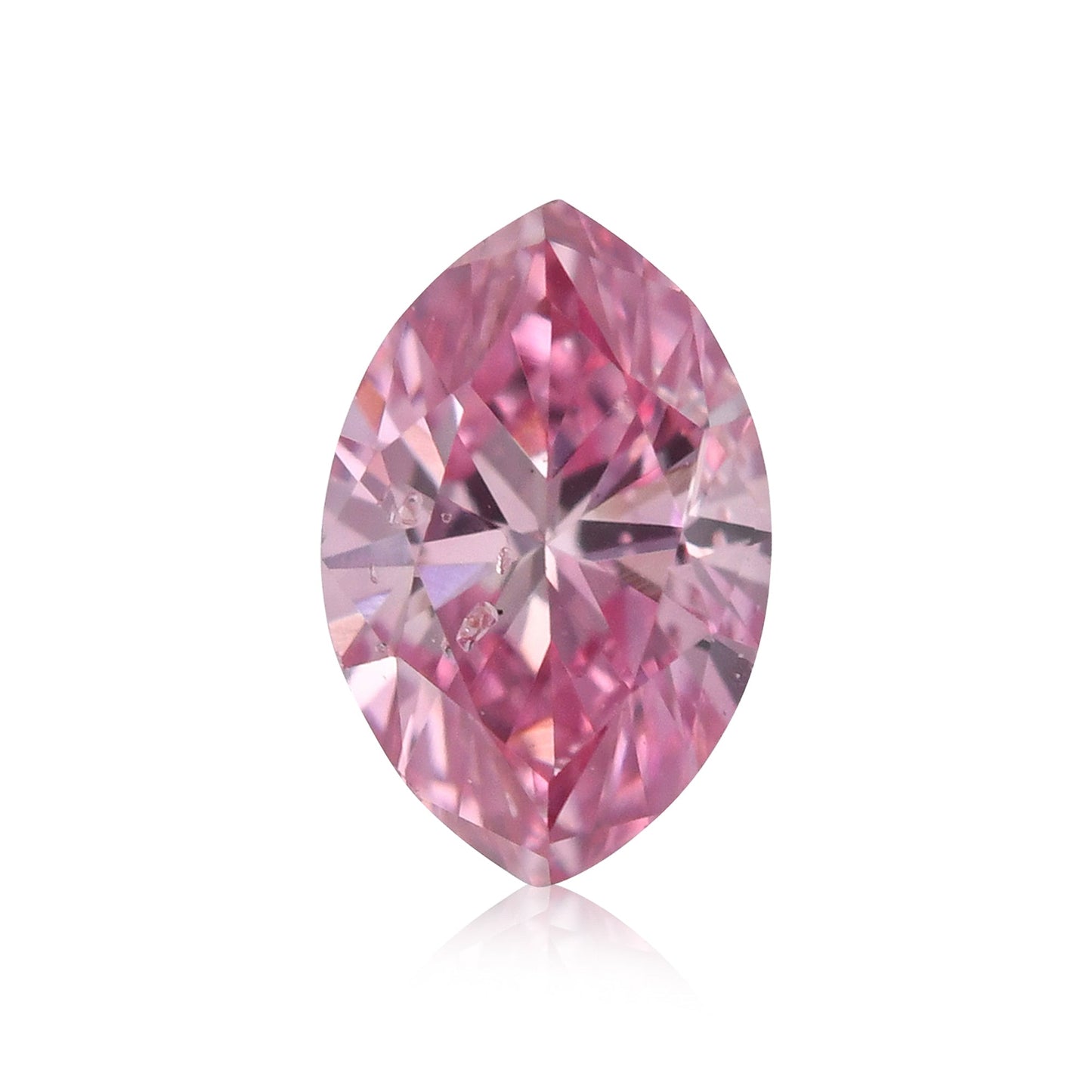 0,16 Karat Fancy Intense Purplish Pink Marquise Diamant I1 GIA