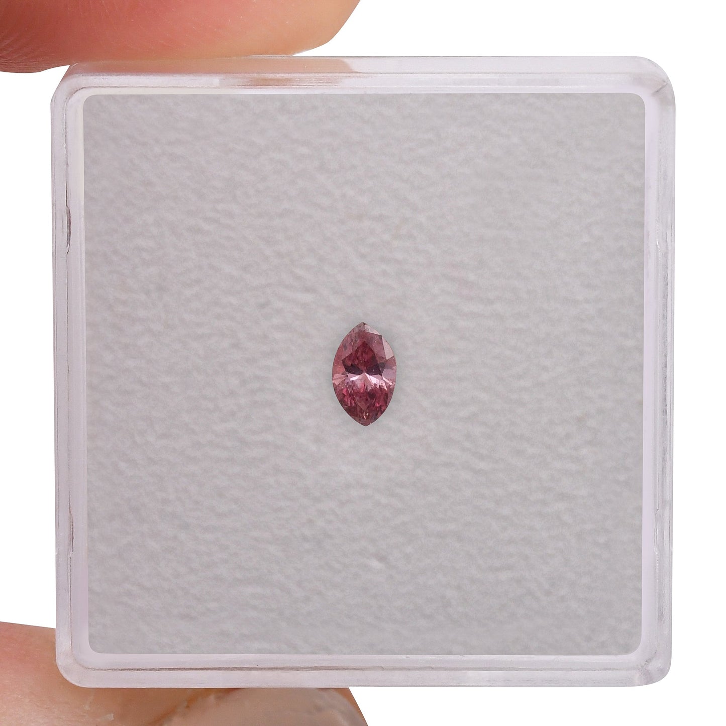 0,16 Karat Fancy Vivid Purplish Pink Marquise-Diamant I1 GIA
