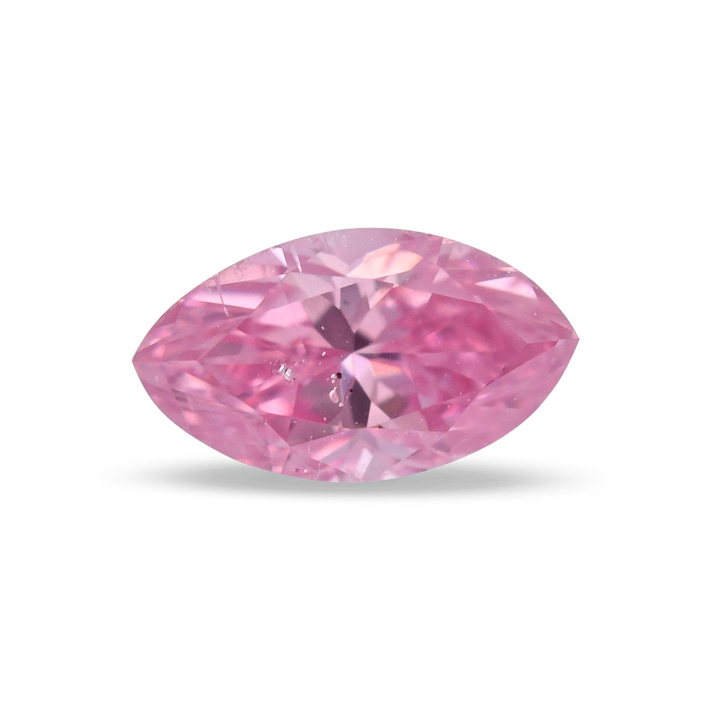 0,18 Karat Fancy Vivid Purplish Pink Marquise-Diamant I1 GIA